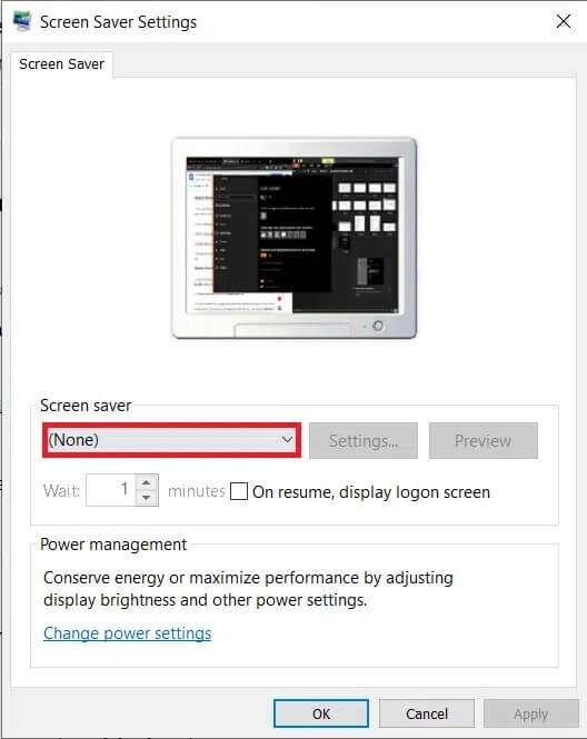 click-the-screen-saver-drop-down-menu-and-choose-n-528x665 إصلاح عدم عمل وضع السكون في Windows 10