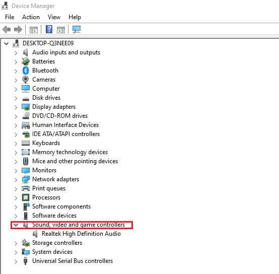 click-to-open-sound-video-and-game-controllers--554x544 كيفية إصلاح عدم عمل خدمة الصوت على Windows 10