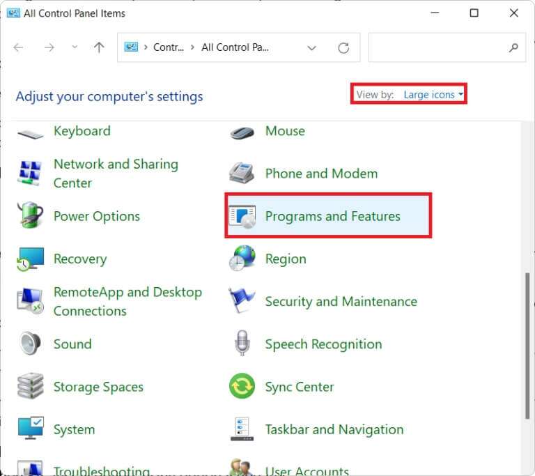 control-panel-window-768x683-1-768x683 كيفية إعادة تثبيت برنامج تشغيل الصوت في Windows 11