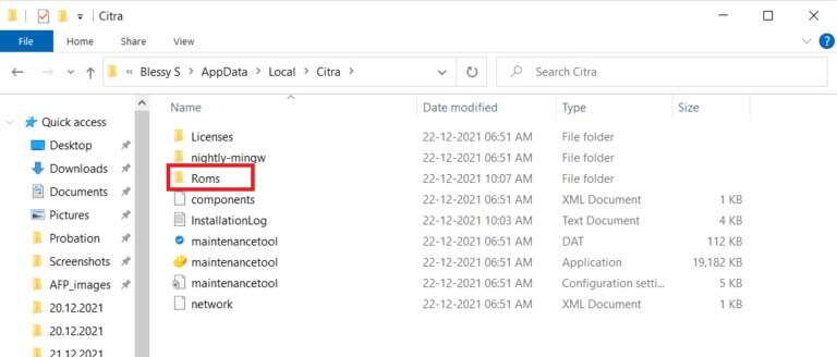 create-a-folder-named-roms-inside-the-citra-768x328-1-768x328 كيف تلعب ألعاب 3DS على جهاز الكمبيوتر
