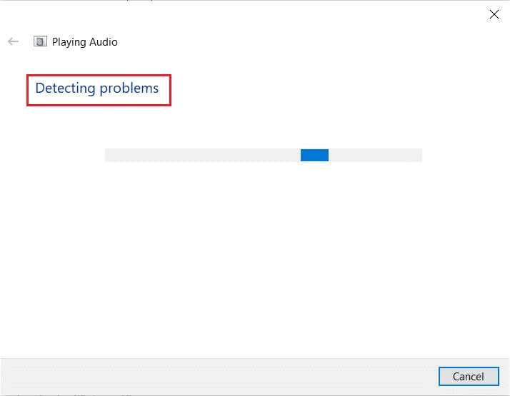 detecting-problems-by-Playing-Audio-troubleshooter-714x555 إصلاح عدم عمل التحكم في مستوى الصوت على Windows 10
