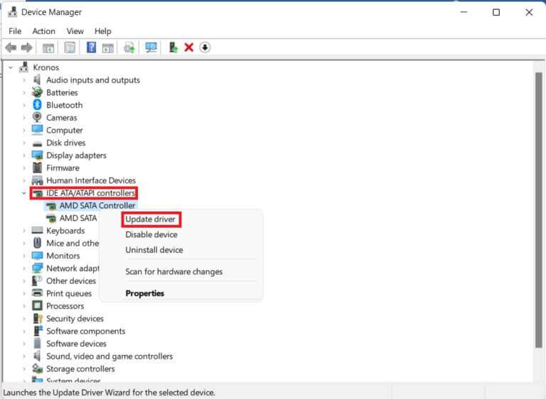 device-manager-window-1-768x562-1-768x562 إصلاح خطأ جهاز التمهيد الذي يتعذر الوصول إليه في Windows 11