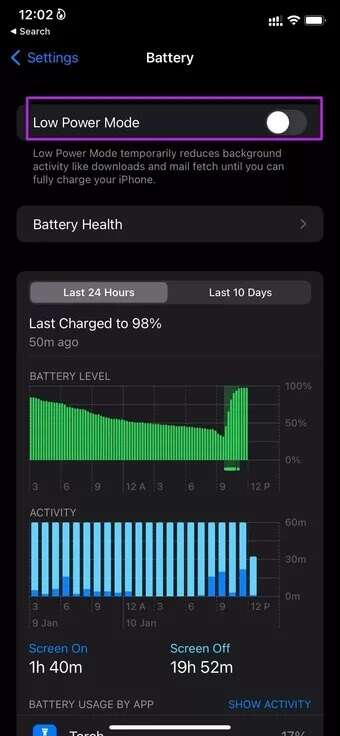 disable-low-power-mode-fix-iPhone-hangs-up-during-calls_7c4a12eb7455b3a1ce1ef1cadcf29289-340x736 أفضل 11 طريقة لإصلاح قطع الاتصال عند الاتصال بشخص ما على iPhone
