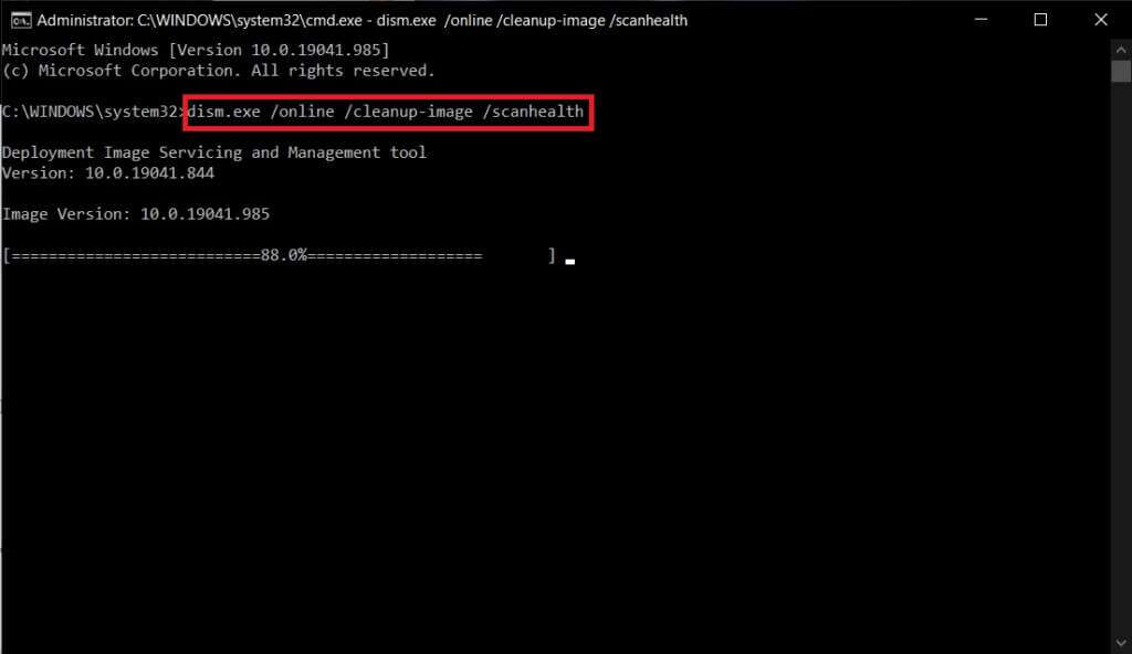 dism-exe-online-cleanup-image-scanhealth-dism-1024x592-1-1024x592 كيفية إصلاح عدم فتح Steam على Windows 10