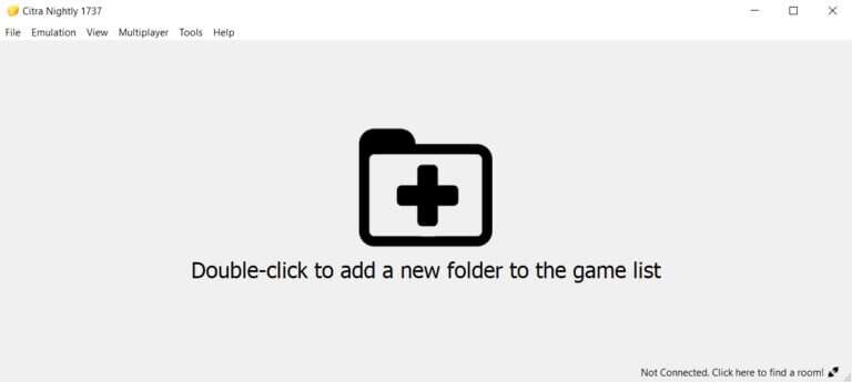 double-click-as-said-on-the-screen-to-add-games-768x345-1-768x345 كيف تلعب ألعاب 3DS على جهاز الكمبيوتر