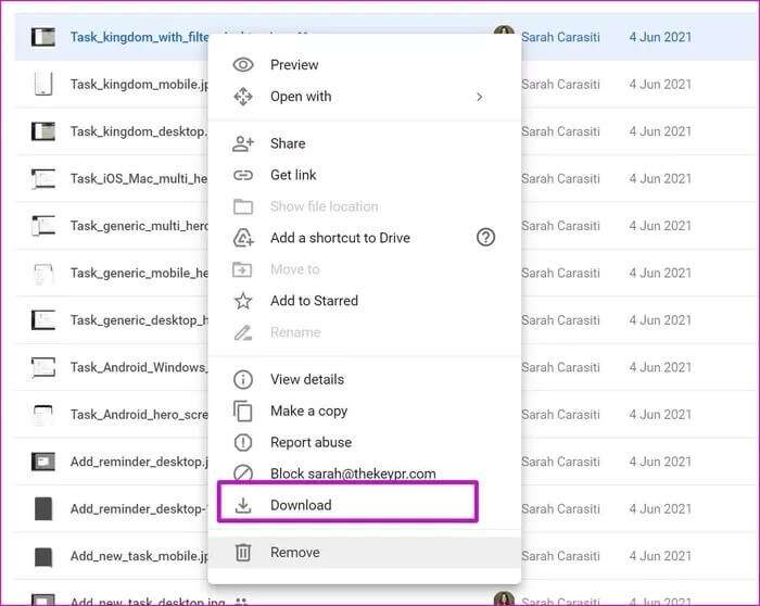 downloa-shared-google-drive-file_935adec67b324b146ff212ec4c69054f-700x558 كيفية إزالة الملفات المشتركة من Google Drive