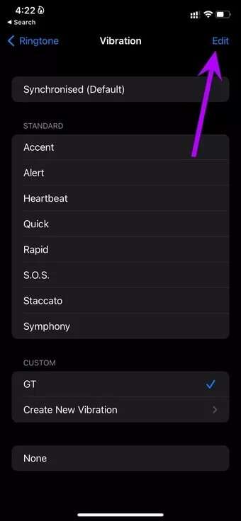 edit-in-vibration-menu-create-custom-vibration-on-iPhone_7c4a12eb7455b3a1ce1ef1cadcf29289-340x736 كيفية إنشاء واستخدام أنماط اهتزاز مخصصة على iPhone