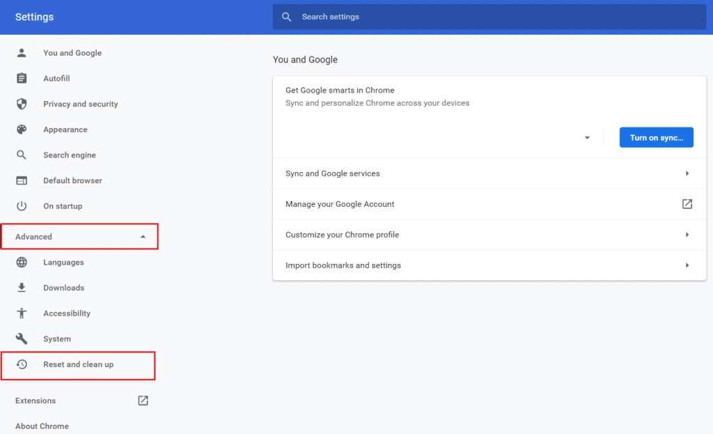 expand-advanced-menu-and-select-reset-and-clean-up-option-in-google-chrome-settings-1024x623-1-1024x623 كيفية إصلاح خطأ Roblox 279