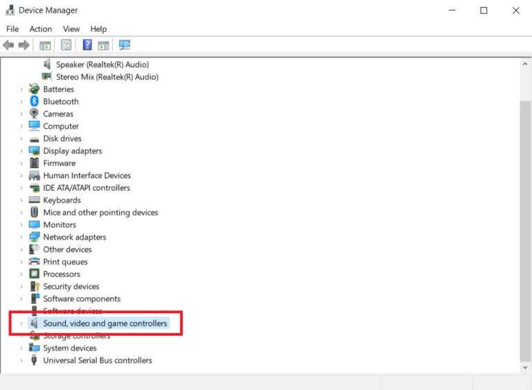 expand-sound-video-and-game-controllers-768x563-2-768x563 إصلاح عدم عمل التحكم في مستوى الصوت على Windows 10