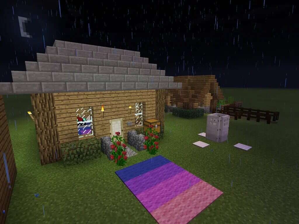 farmhouse-for-survivalists-1024x768-1-1024x768 أفضل 10 أفكار لطيفة لمنزل Minecraft