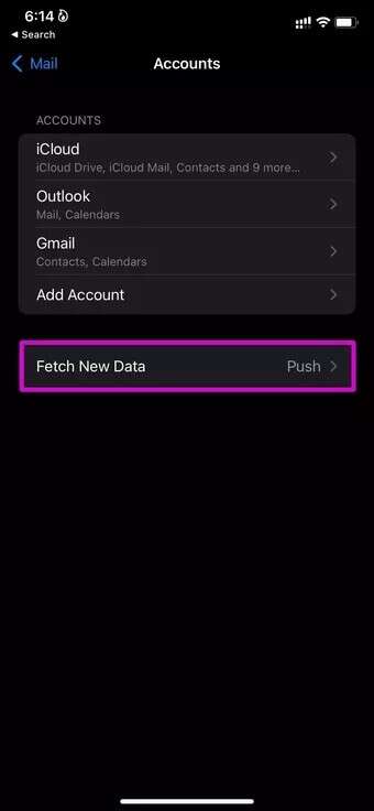 fetch-new-data-fix-mail-keeps-asking-for-password_7c4a12eb7455b3a1ce1ef1cadcf29289-340x736 أفضل 7 طرق لإصلاح استمرار البريد في طلب كلمة المرور على iPhone