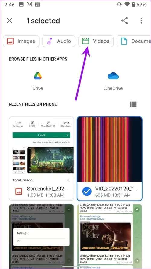filter-by-videos-telegram-videos-not-playing-on-android_40dd5eab97016030a3870d712fd9ef0f-500x889 أفضل 3 طرق لإصلاح عدم تشغيل مقاطع فيديو Telegram على نظام Android