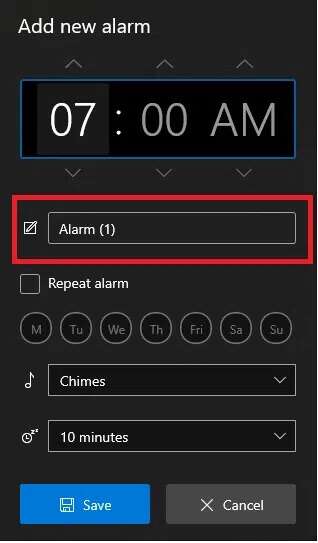 give-a-name-to-your-alarm-type-the-name-in-the-te-318x543 كيفية ضبط الإنذارات في Windows 10