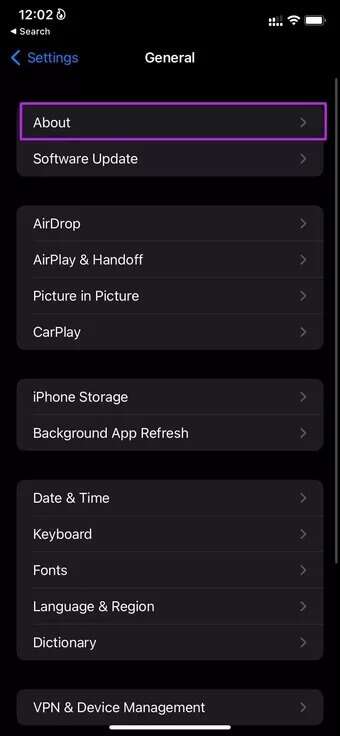 go-to-about-menu-fix-iPhone-hangs-up-during-calls_7c4a12eb7455b3a1ce1ef1cadcf29289-340x736 أفضل 11 طريقة لإصلاح قطع الاتصال عند الاتصال بشخص ما على iPhone