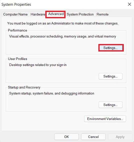 go-to-advanced-tab-and-select-Settings-button-for-Performance-in-System-Properties-538x568 إصلاح عدم تحميل تخصيص Halo Infinite في Windows 11