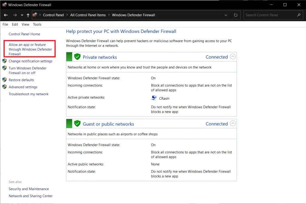 go-to-allow-an-app-or-feature-through-windows-defe-1024x685-1-1024x685 إصلاح رمز الخطأ Steam e502 l3 في Windows 10