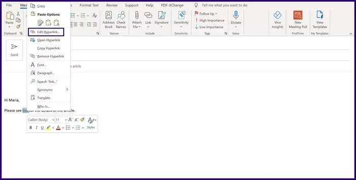 how-to-add-and-delete-hyperlink-in-microsoft-outlook-step-10_935adec67b324b146ff212ec4c69054f-700x354 كيفية إضافة وحذف ارتباط تشعبي في بريد إلكتروني في Outlook
