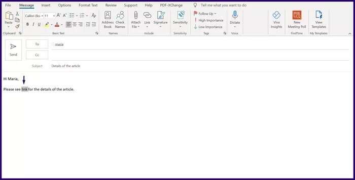 how-to-add-and-delete-hyperlink-in-microsoft-outlook-step-4_935adec67b324b146ff212ec4c69054f-700x356 كيفية إضافة وحذف ارتباط تشعبي في بريد إلكتروني في Outlook