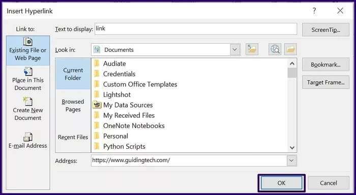 كيفية إضافة وحذف ارتباط تشعبي في بريد إلكتروني في Outlook - %categories