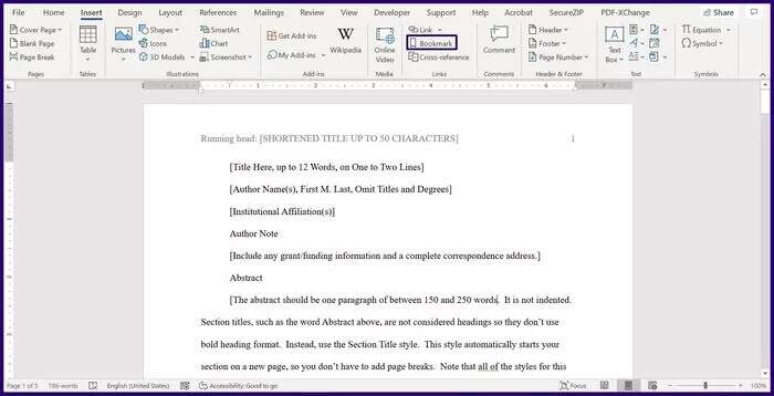 كيفية إدارة الإشارات المرجعية في Microsoft Word - %categories