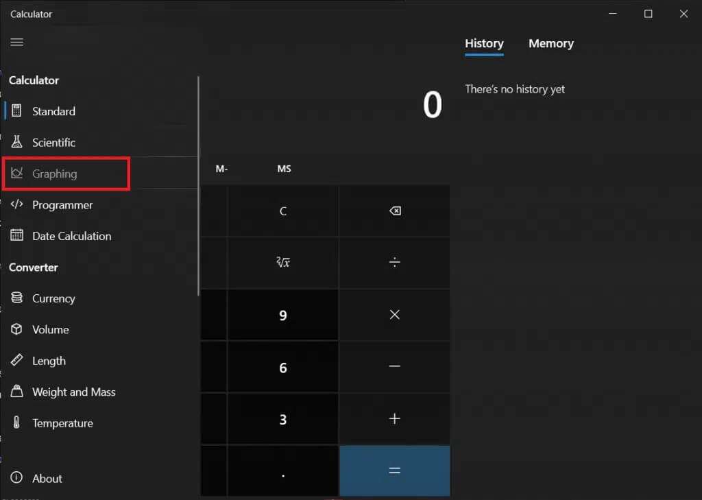 in-calculator-application-the-graphing-mode-is-1024x729-1-1024x729 كيفية تمكين وضع الرسم البياني للحاسبة في Windows 10