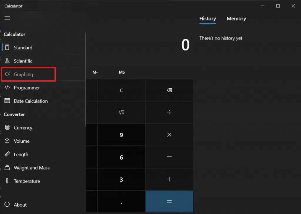 كيفية تمكين وضع الرسم البياني للحاسبة في Windows 10 - %categories