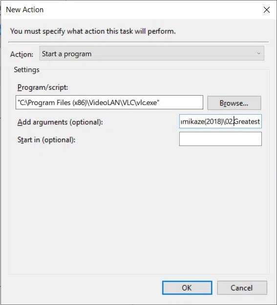 in-the-add-arguments-optional-textbox-type-the-567x625 كيفية ضبط الإنذارات في Windows 10