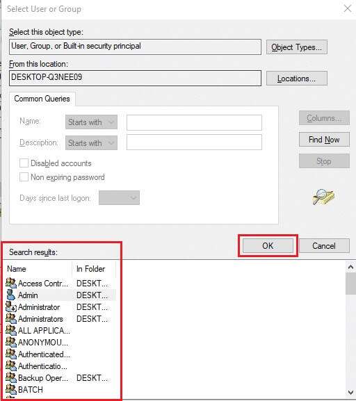 in-the-search-results-that-arrive-below-locate-an-512x577 كيفية إصلاح خطأ رفض الوصول في Windows 10