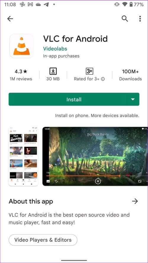 install-VLC-on-android-telegram-videos-not-playing-on-android_40dd5eab97016030a3870d712fd9ef0f-500x889 أفضل 3 طرق لإصلاح عدم تشغيل مقاطع فيديو Telegram على نظام Android