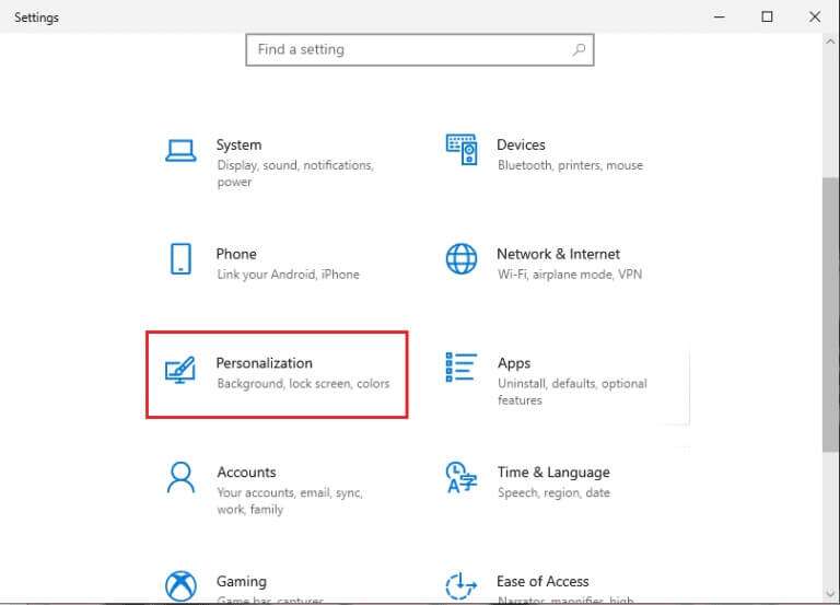 locate-and-open-the-personalization-tab.-768x553-2-768x553 إصلاح عدم عمل التحكم في مستوى الصوت على Windows 10