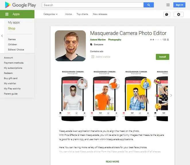 masquerade-662x576 أفضل 9 تطبيقات لتأثيرات الصور المضحكة