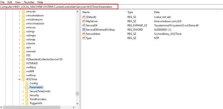 navigate-to-the-following-path-2-735x361-1-735x361 إصلاح خطأ الكمبيوتر الذي لم تتم إعادة مزامنته نظرًا لعدم توفر بيانات الوقت