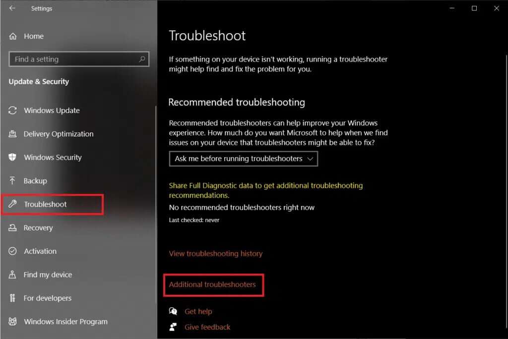 navigate-to-troubleshoot-page-and-click-on-additio-1024x684-1-1024x684 إصلاح رمز الخطأ Steam e502 l3 في Windows 10