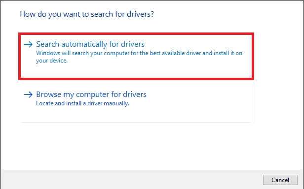next-click-on-search-automatically-for-drivers-to-616x384 كيفية إخراج القرص الصلب الخارجي على Windows 10