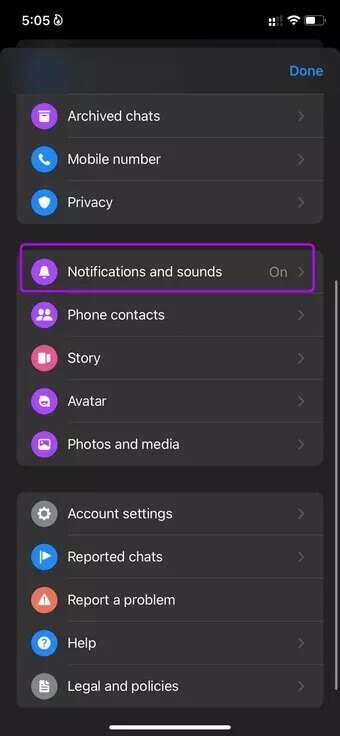notification-and-sound-in-messenger-settings_7c4a12eb7455b3a1ce1ef1cadcf29289-340x736 كيفية تعيين أصوات إشعارات مخصصة لتطبيقات المراسلة على iPhone