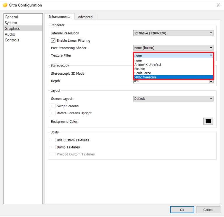now-choose-the-texture-filter-from-its-drop-down-768x744-1-768x744 كيف تلعب ألعاب 3DS على جهاز الكمبيوتر