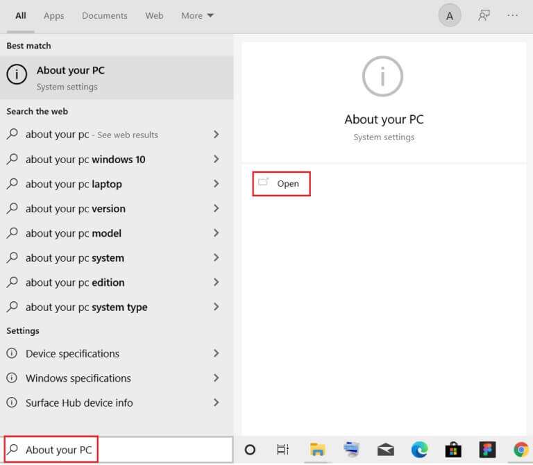 open-About-your-PC-windows-from-Windows-Search-bar-768x670-1-768x670 إصلاح استخدام WSAPPX للقرص العالي في Windows 10