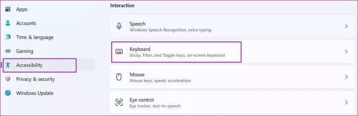 open-keyboard-menu-in-accessibility_935adec67b324b146ff212ec4c69054f-700x228 أفضل 8 طرق لإصلاح عدم عمل مفتاح Windows في Windows 11