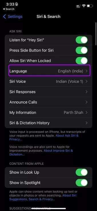 open-langauge-menu_7c4a12eb7455b3a1ce1ef1cadcf29289-340x736 أفضل 7 طرق لإصلاح عدم تشغيل Siri للموسيقى من Apple Music