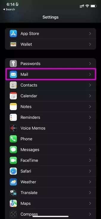 open-mail-menu-fix-mail-keeps-asking-for-password_7c4a12eb7455b3a1ce1ef1cadcf29289-340x736 أفضل 7 طرق لإصلاح استمرار البريد في طلب كلمة المرور على iPhone