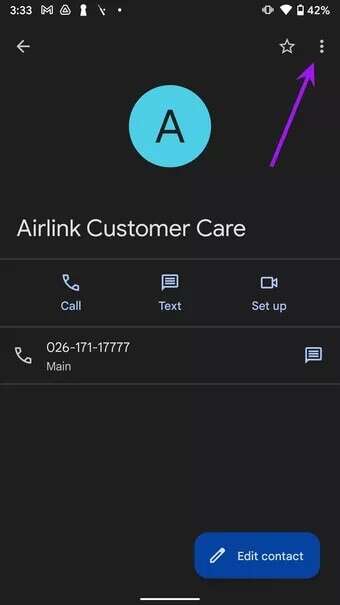 open-more-menu-block-contacts-on-android_7c4a12eb7455b3a1ce1ef1cadcf29289-340x605 كيفية حظر جهات الاتصال والمتصلين غير المعروفين على Android