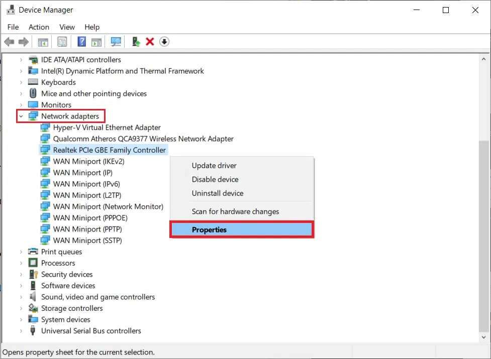 open-network-adapters-category-right-click-on-you-977x715 إصلاح عدم ظهور أجهزة الكمبيوتر على الشبكة في Windows 10