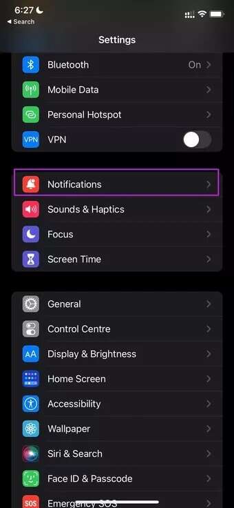 open-notifications-menu_7c4a12eb7455b3a1ce1ef1cadcf29289-340x736 أفضل 10 طرق لإصلاح مشكلة عدم إرسال ​Apple Reminders للإشعارات
