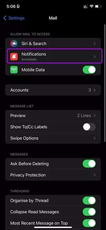 open-notifications_7c4a12eb7455b3a1ce1ef1cadcf29289-340x736 كيفية تعيين أصوات إشعارات مخصصة لتطبيقات المراسلة على iPhone