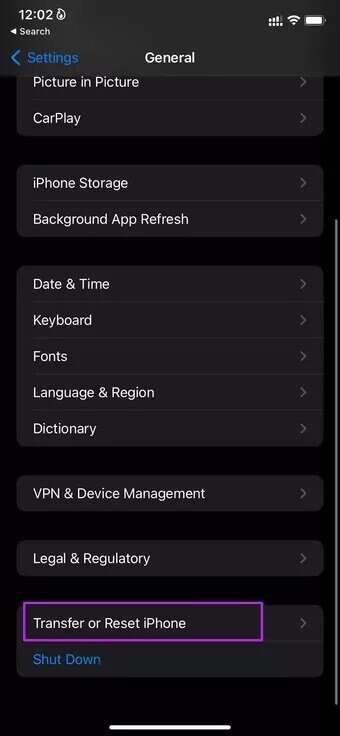 open-reset-menu-fix-iPhone-hangs-up-during-calls_7c4a12eb7455b3a1ce1ef1cadcf29289-340x736 أفضل 11 طريقة لإصلاح قطع الاتصال عند الاتصال بشخص ما على iPhone
