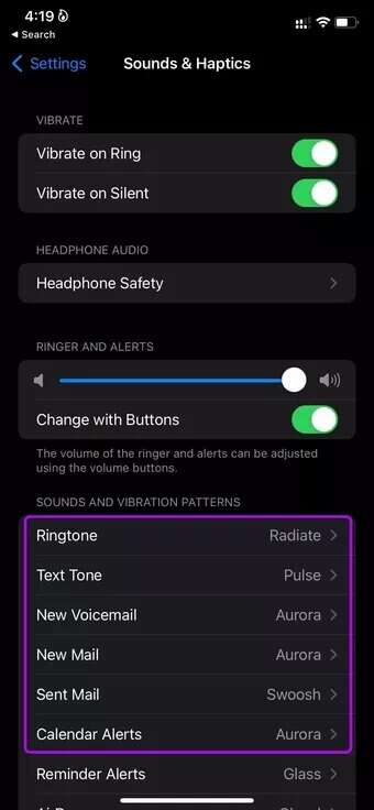 open-sound-and-vibration-patterns_7c4a12eb7455b3a1ce1ef1cadcf29289-3-340x736 كيفية تعيين أصوات إشعارات مخصصة لتطبيقات المراسلة على iPhone