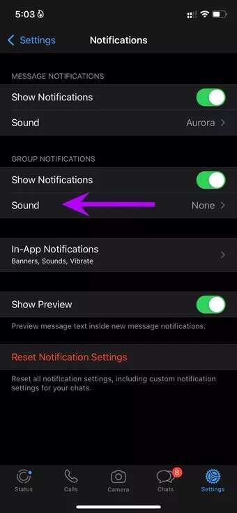 open-sound-in-whatsapp_7c4a12eb7455b3a1ce1ef1cadcf29289-340x736 كيفية تعيين أصوات إشعارات مخصصة لتطبيقات المراسلة على iPhone
