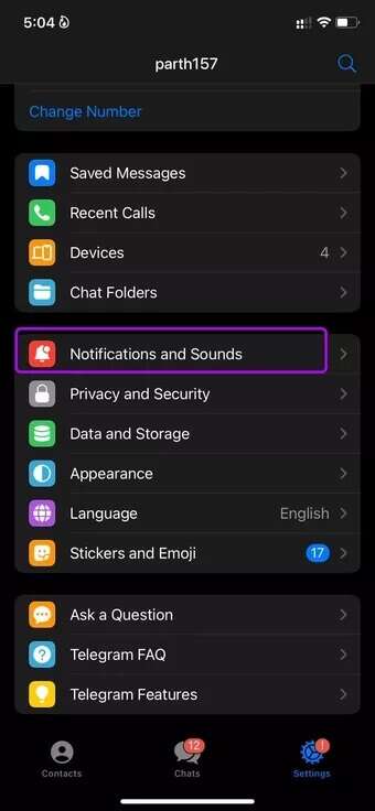 open-sounds-in-Telegram_7c4a12eb7455b3a1ce1ef1cadcf29289-340x736 كيفية تعيين أصوات إشعارات مخصصة لتطبيقات المراسلة على iPhone