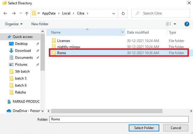 open-the-roms-folder-664x463 كيف تلعب ألعاب 3DS على جهاز الكمبيوتر