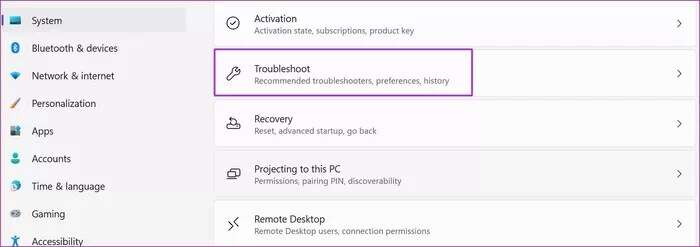 open-troubleshoot-menu_2021-12-30-125246_935adec67b324b146ff212ec4c69054f-700x247 أفضل 9 طرق لإصلاح عدم عمل لوحة المفاتيح في Windows 11